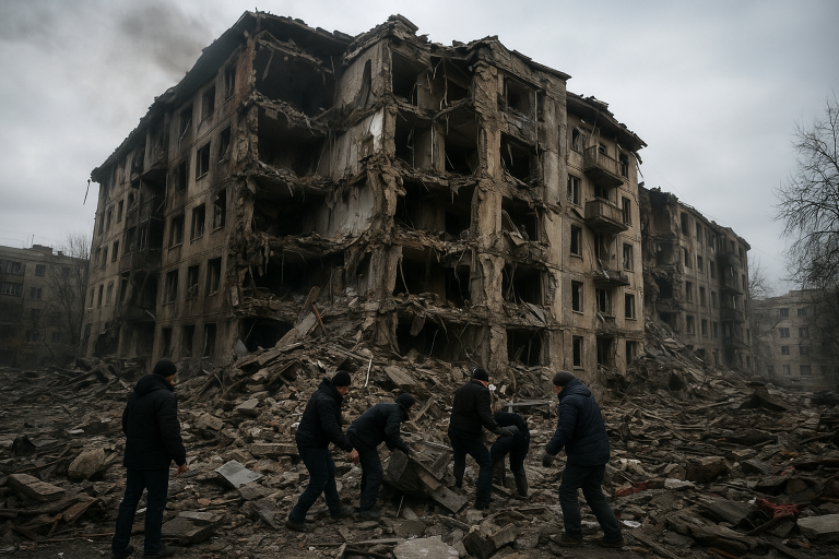 Western Ukraine Hit by Deadly Russian Drone and Missile Strike as Controversial Peace Proposal Surfaces