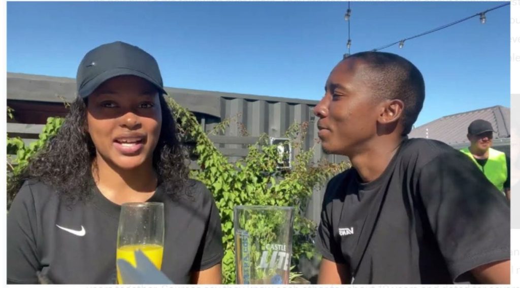 Ntando and Bash announcing their mutual separation on social media.